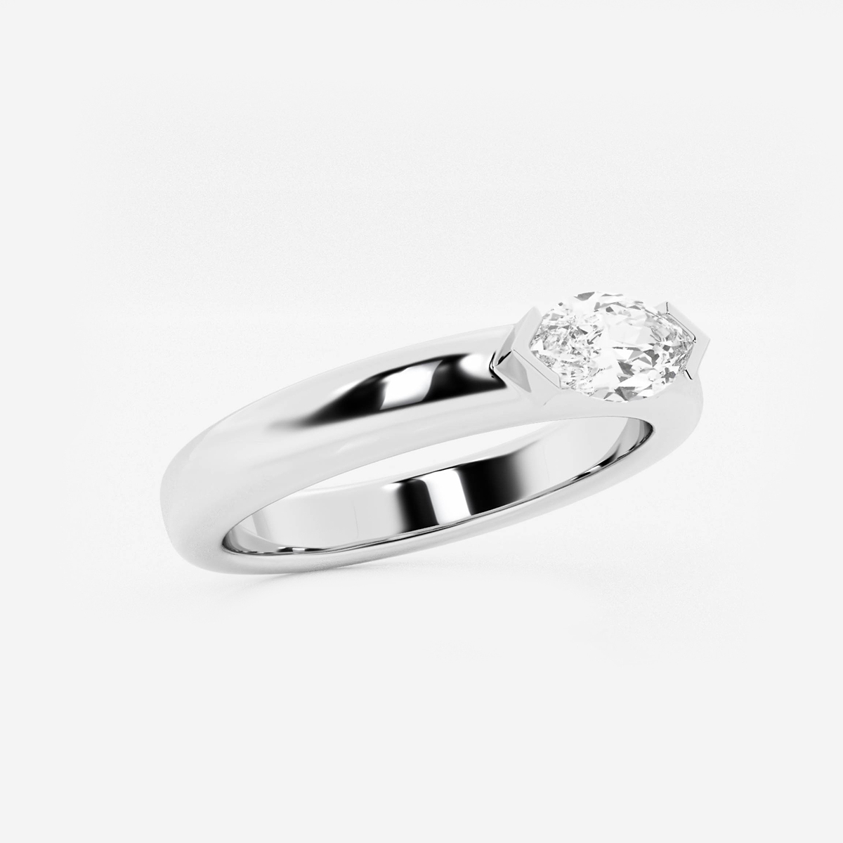 Additional Image 1 for  näas 1/2 ctw Marquise Lab Grown Diamond East-West Stackable Ring
